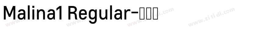 Malina1 Regular字体转换